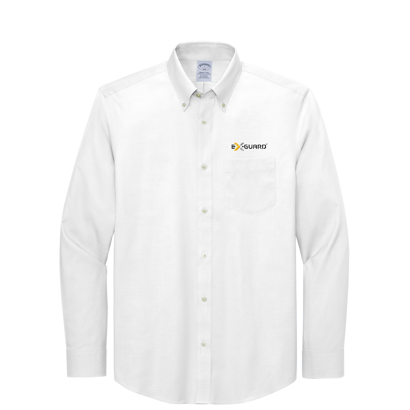 Brooks Brothers Wrinkle-Free Stretch Pinpoint Shirt — White