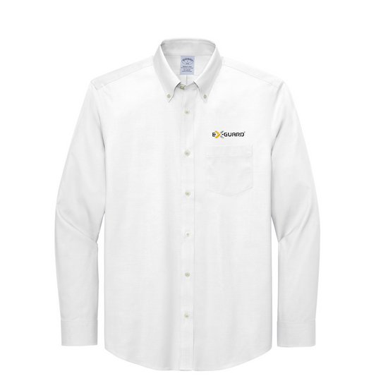 Brooks Brothers Wrinkle-Free Stretch Pinpoint Shirt — White
